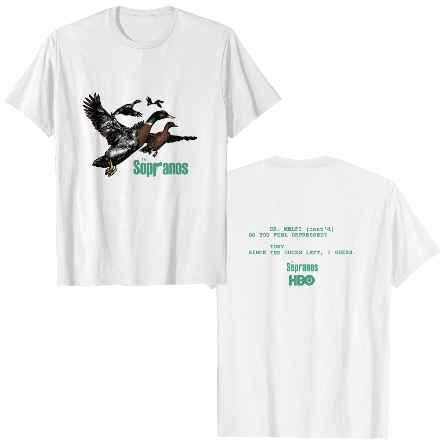 The Sopranos 2 Sided Shirt Ducks The Sopranos 2 Sided Shirt